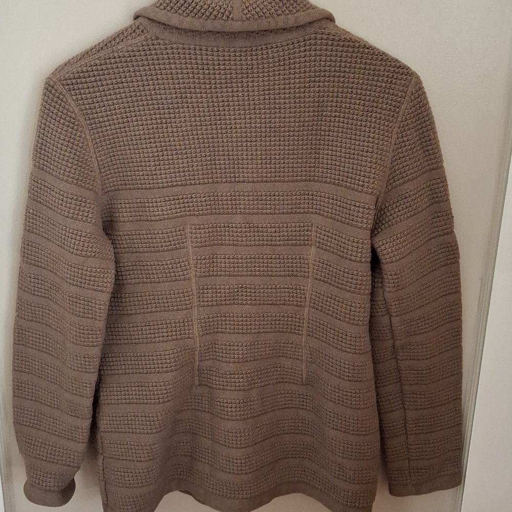 Sonia Rykiel Brown Taupe Textured Knit Button Cardigan_1 - Picture 6 of 7